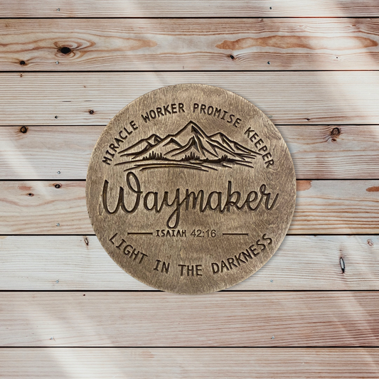 Waymaker Christian Wall Art Wood Sign