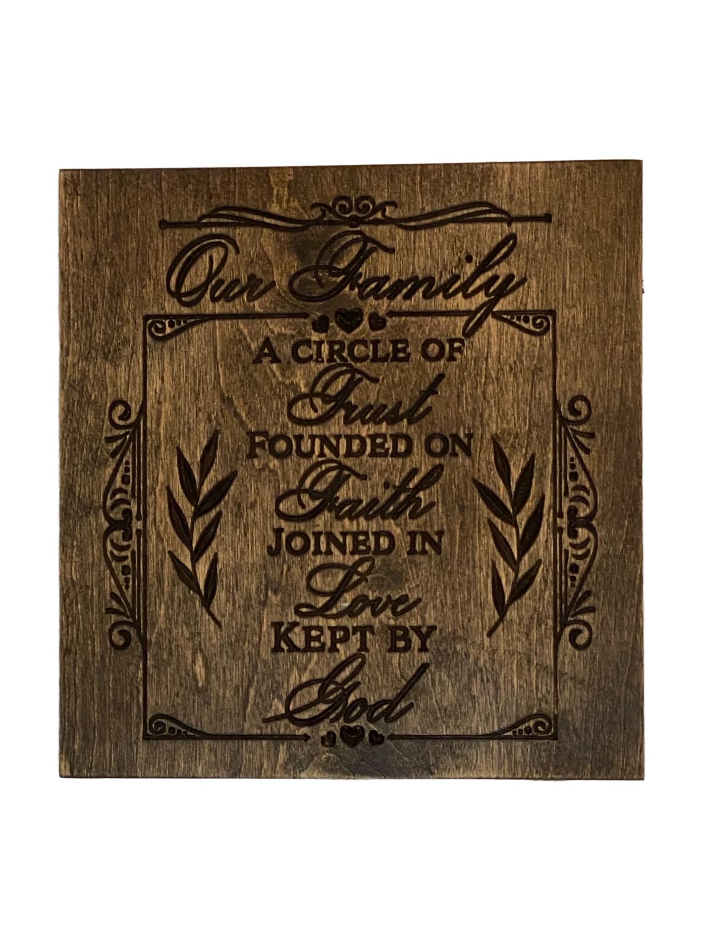 Our Family Wood Carved Wall Art