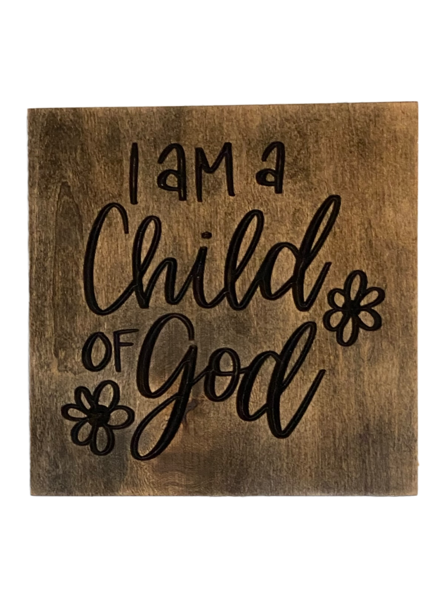 I am a Child of God Wood Carved Wall Art