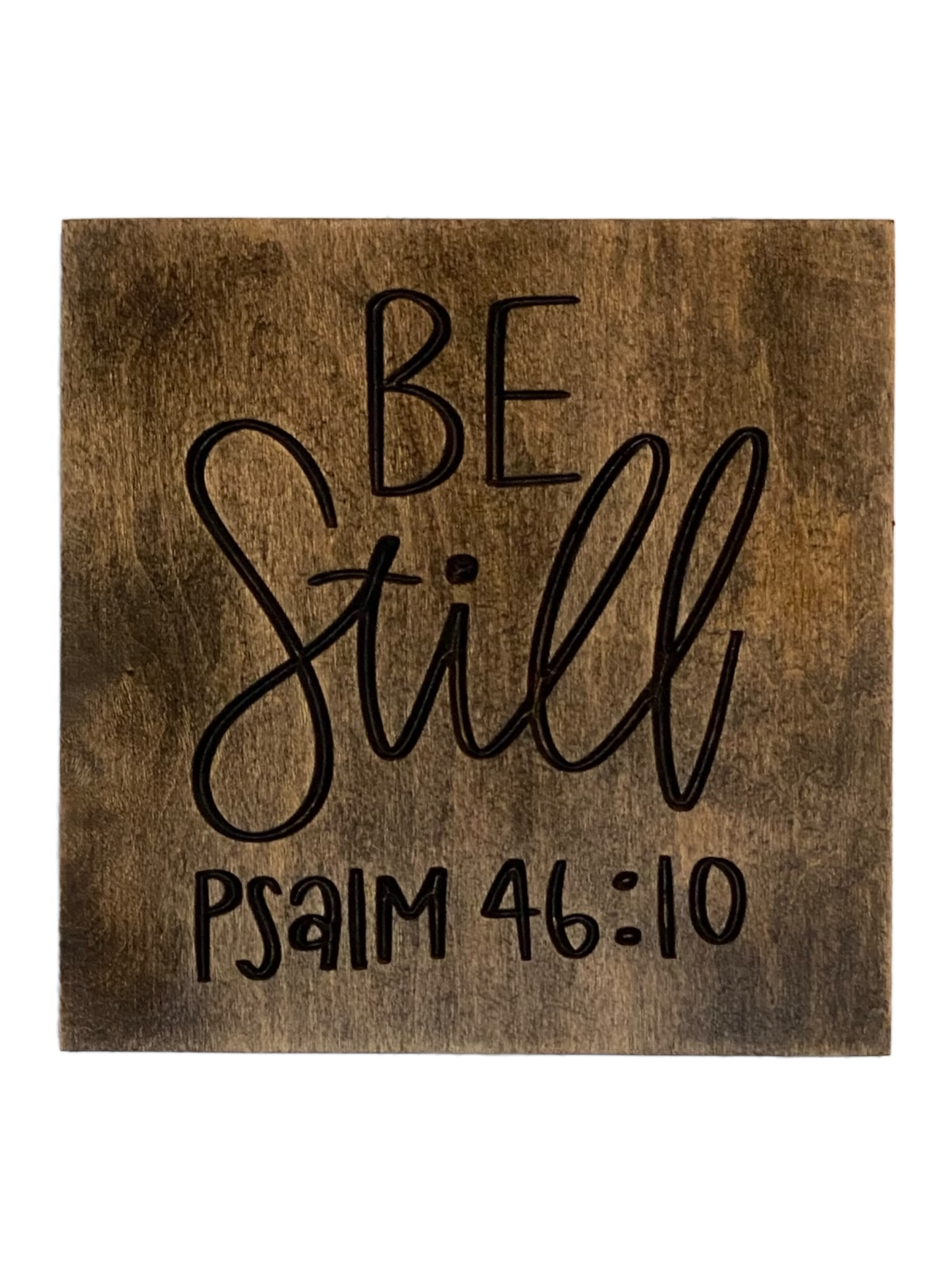 Be Still Wood Carved Wall Art