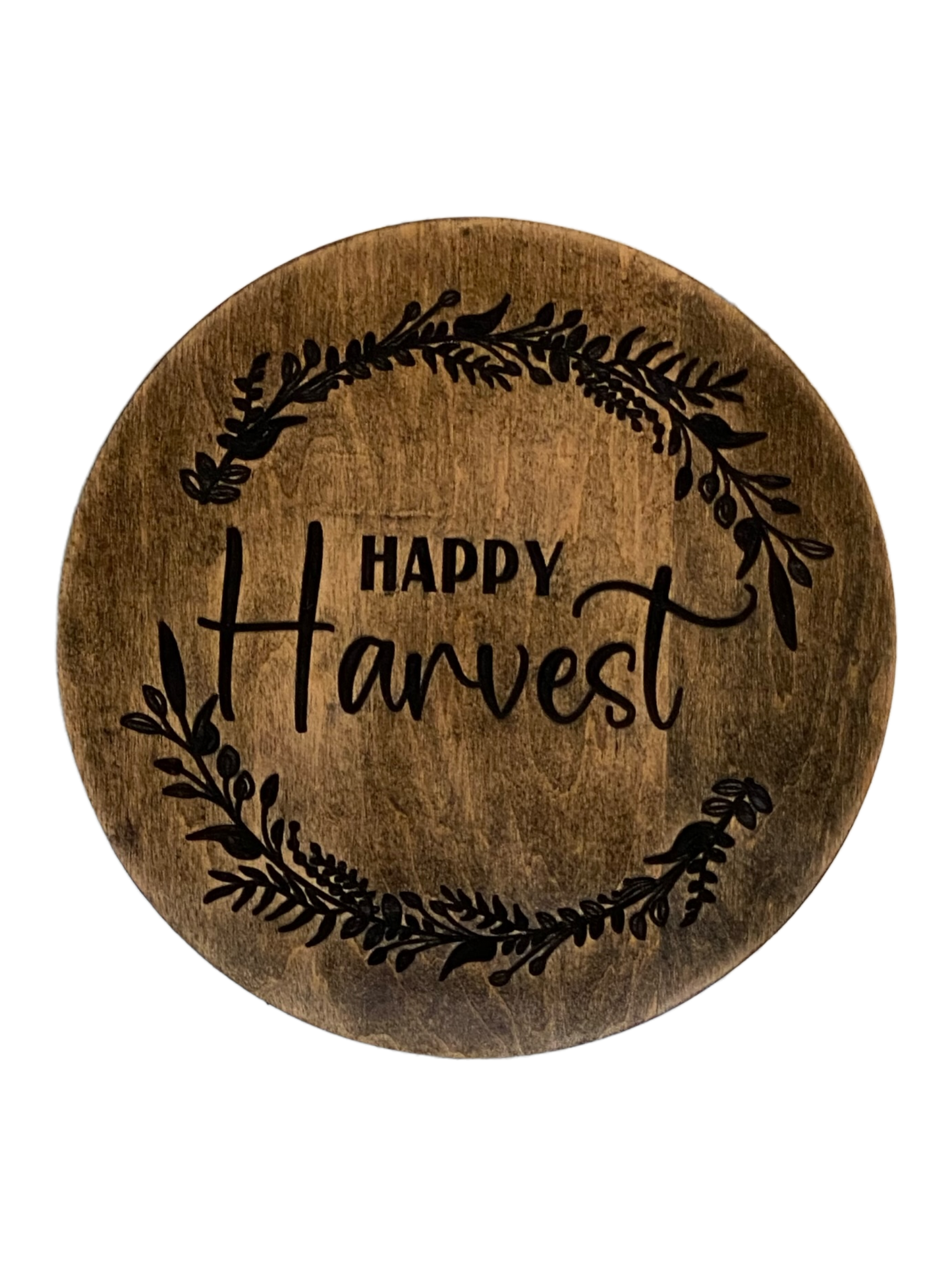 Happy Harvest Fall Wood Carved Wall Art